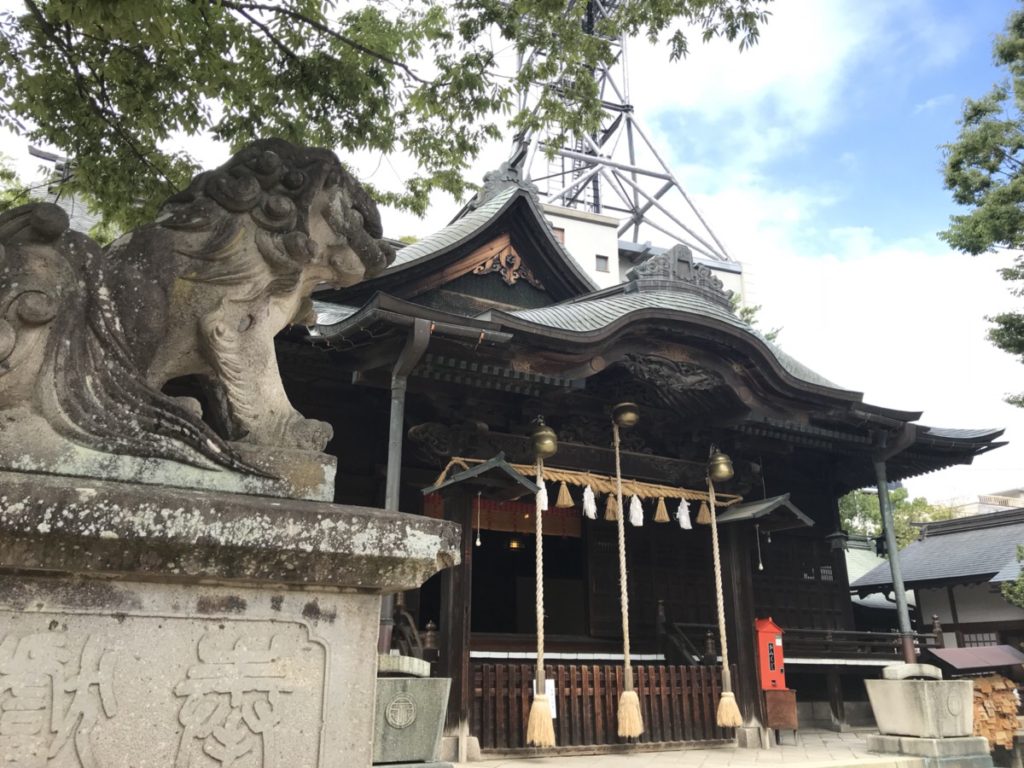 松本市にある四柱神社で商売繁盛祈願