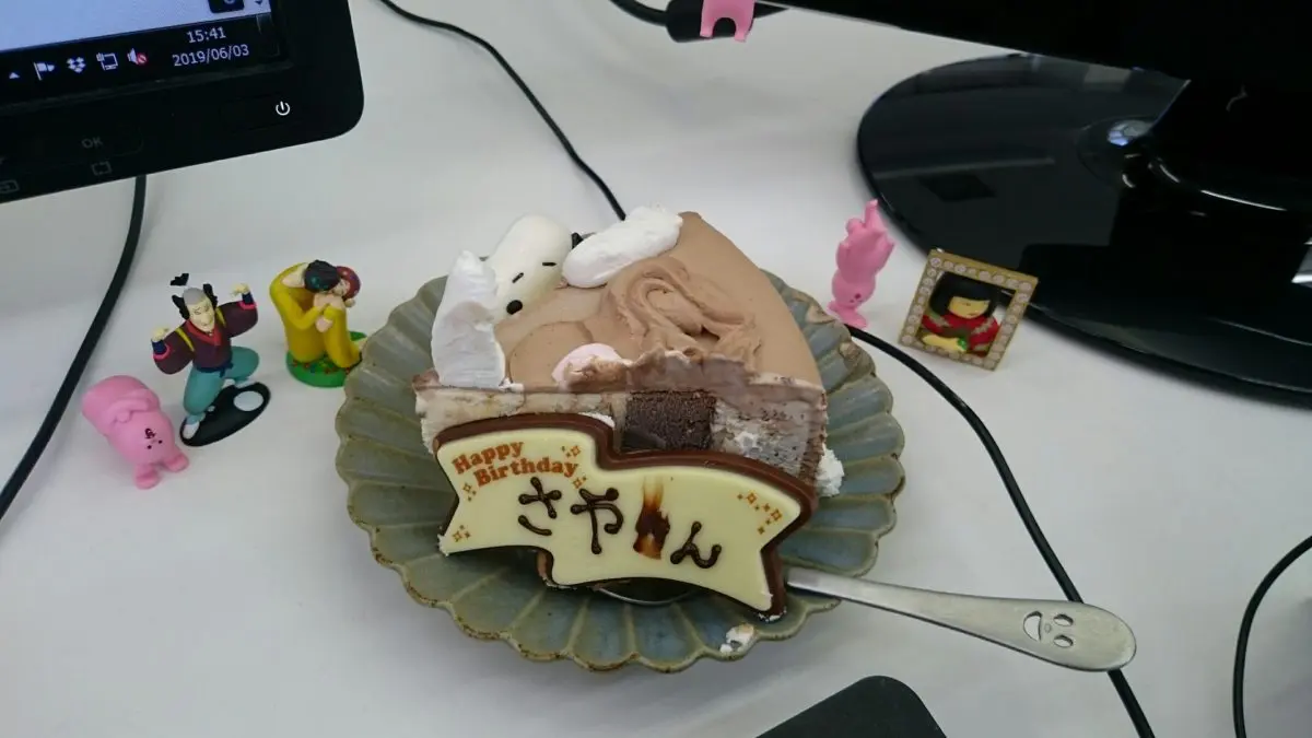 お祝いしてもらいました(ˊｖˋ*)
