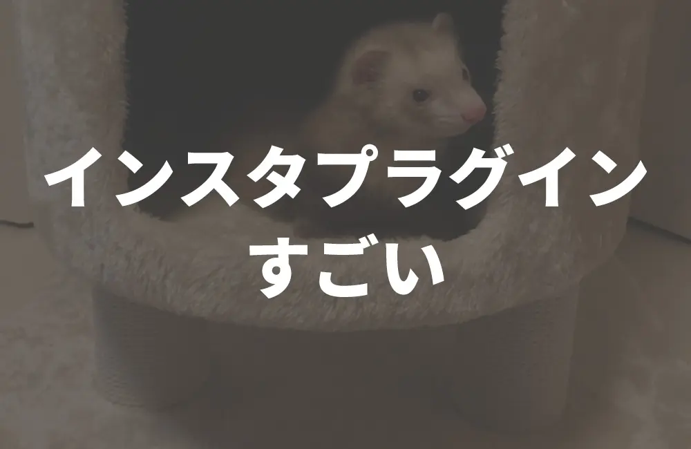 インスタグラムのプラグインで出来ること