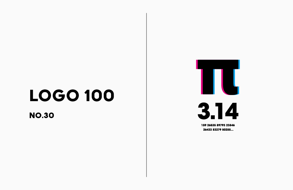 ロゴ100 | No.30 円周率の日