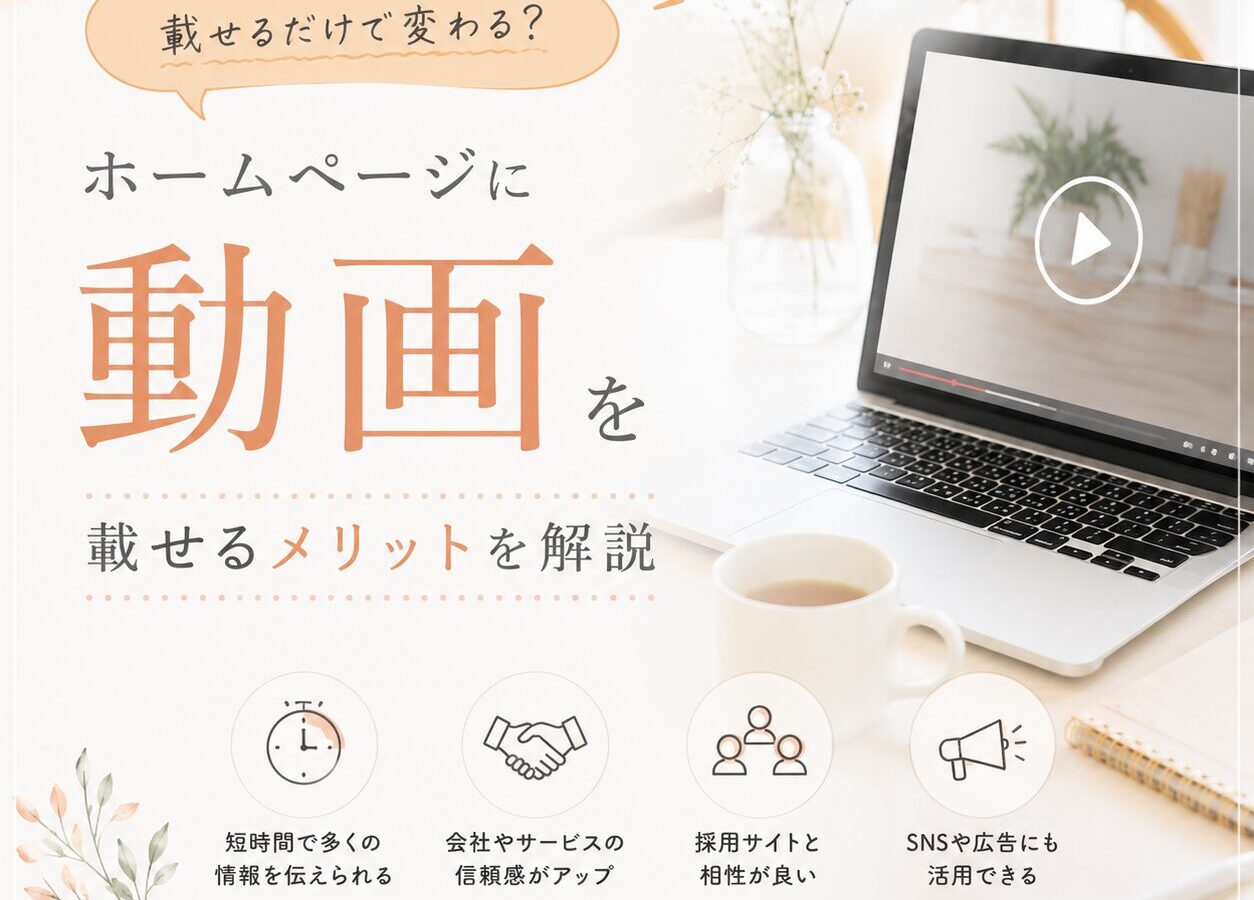 ホームページに動画を載せるだけで変わる？動画活用のメリットを解説